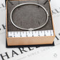 Pre-Owned 9ct White Gold Single CZ Bangle