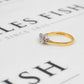 Pre-Owned 18ct Gold Trinity Diamond Ring Size O.5