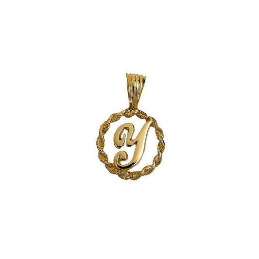 Pre-Owned 9ct Gold Letter Y initial Pendant