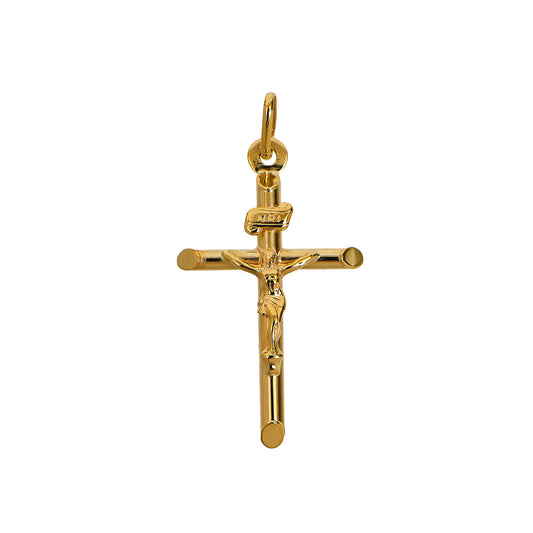 Pre-Owned 9ct Gold Crucifix Pendant