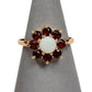 Pre-Owned 9ct Gold Opal & Garnet Ring Size L.5