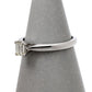 Pre-Owned 18ct Rectangular Millennium Cut Diamond Ring