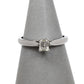 Pre-Owned 18ct Rectangular Millennium Cut Diamond Ring