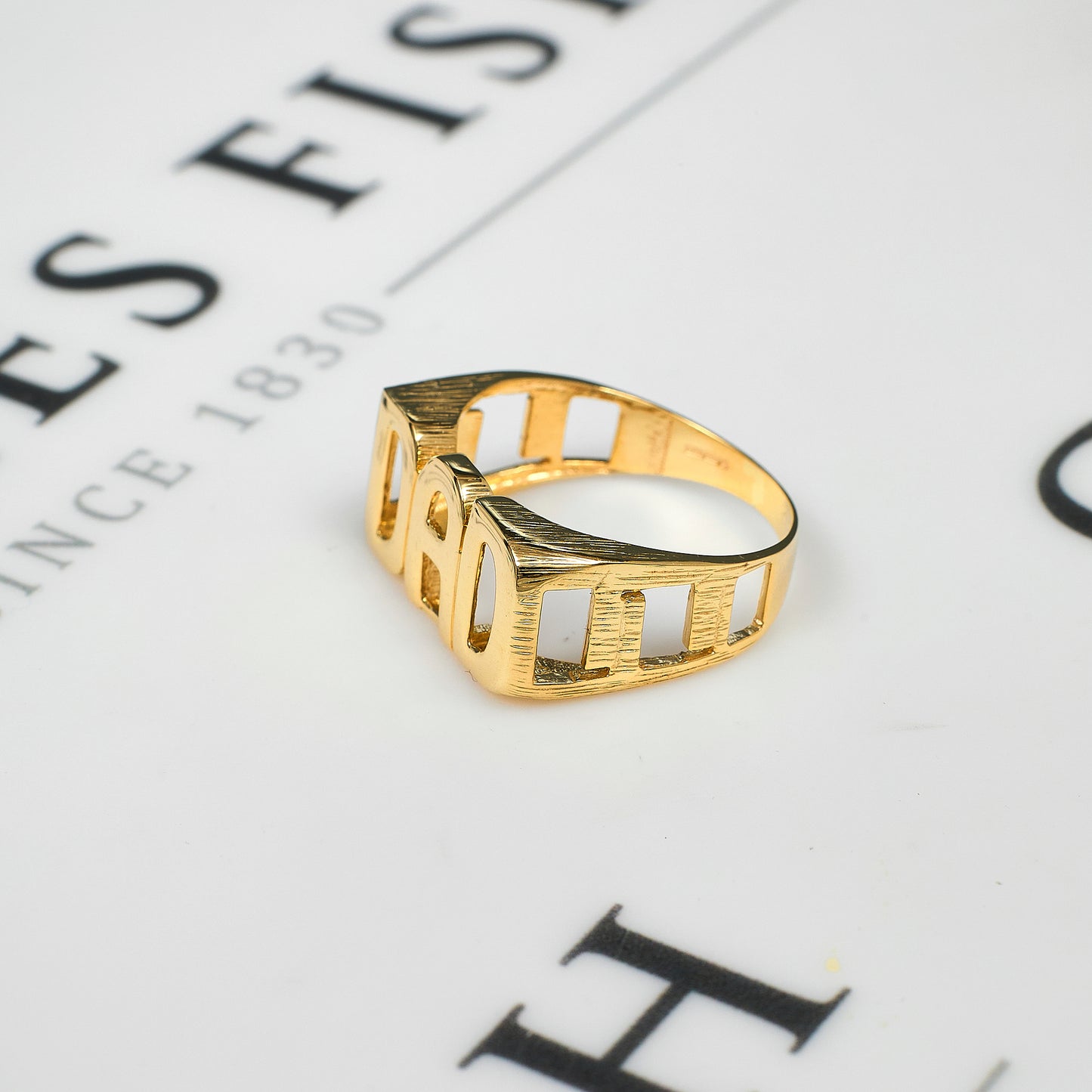 Pre-Owned 9ct Gold DAD Cherish Ring Size T