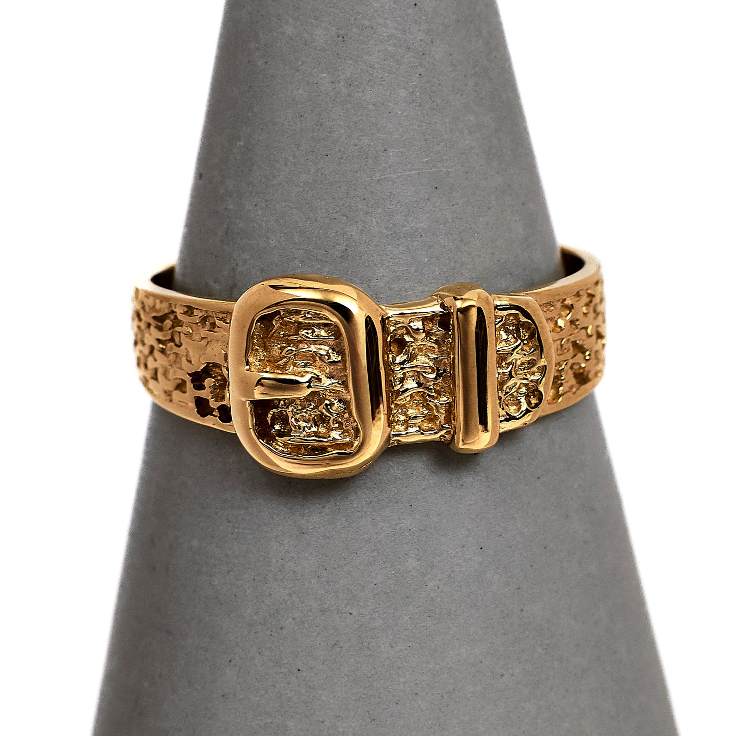 Pre-Owned 9ct Gold Buckle Ring Size Q