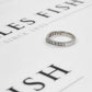 Pre-Owned Platinum Diamond Wishbone Ring Size K.5