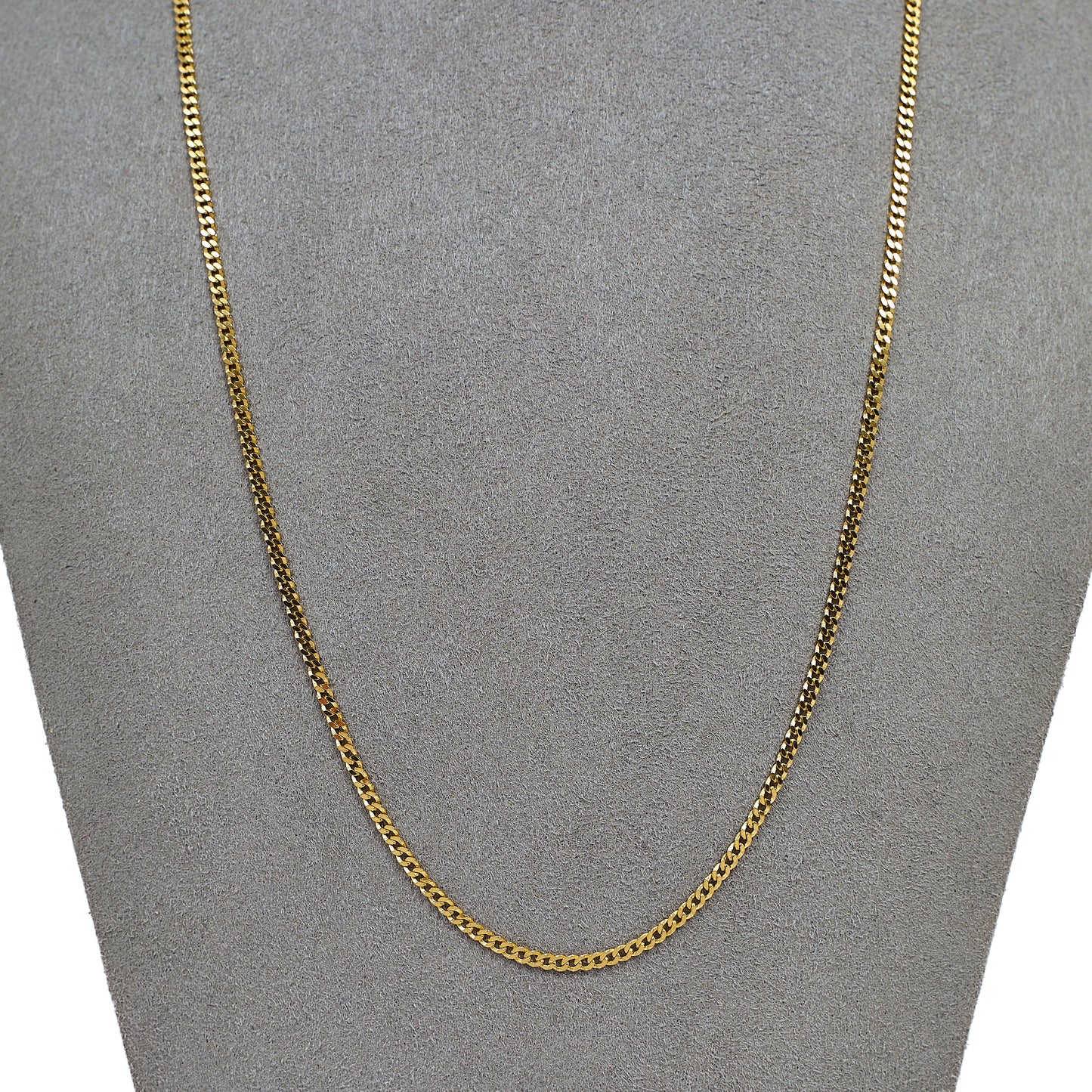 Pre-Owned 9ct Gold Curb Chain Necklace 20 Inch