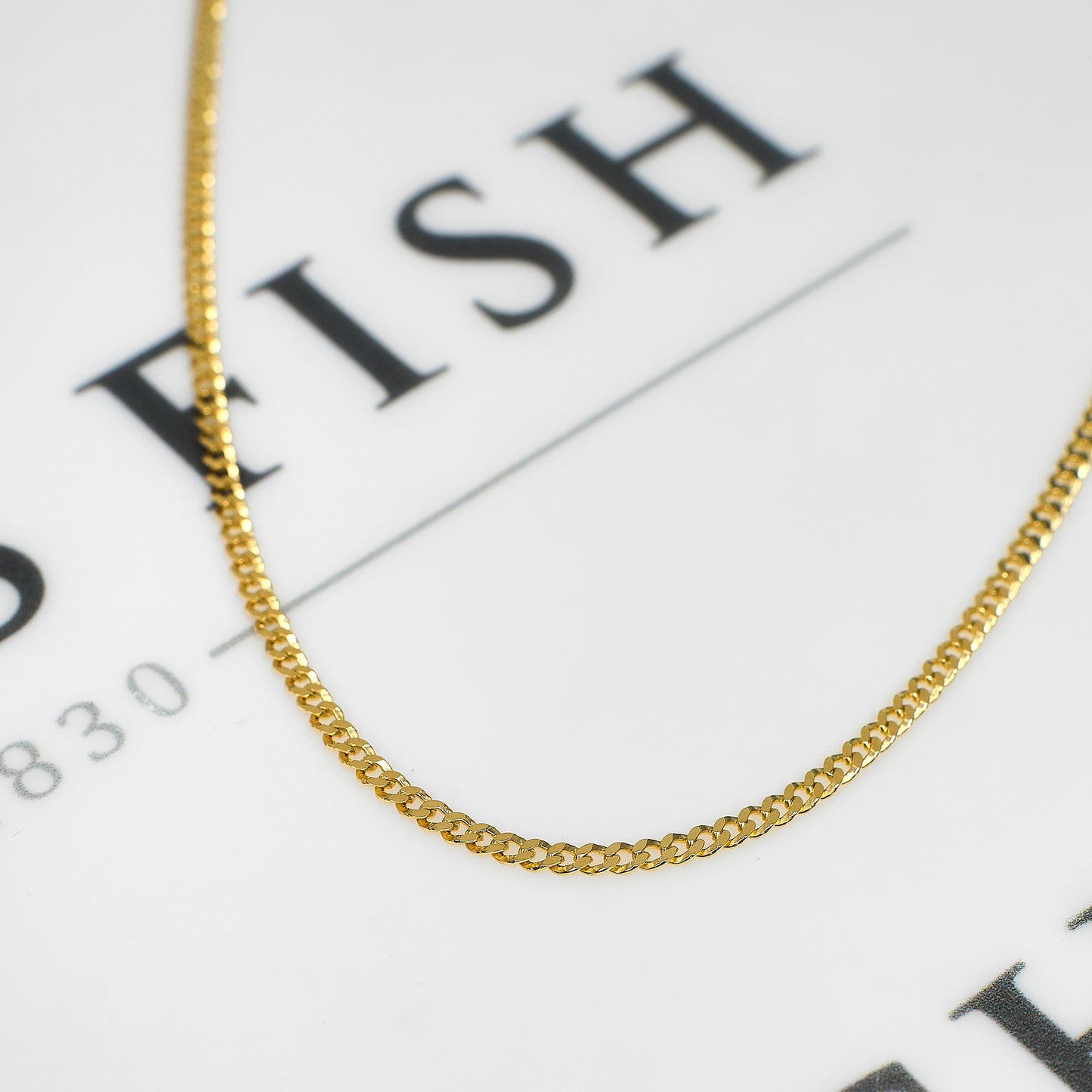 Pre-Owned 9ct Gold Curb Chain Necklace 20 Inch