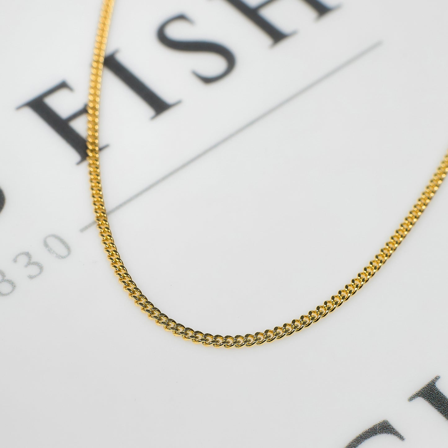 Pre-Owned 9ct Gold Curb Chain Necklace 18 Inch