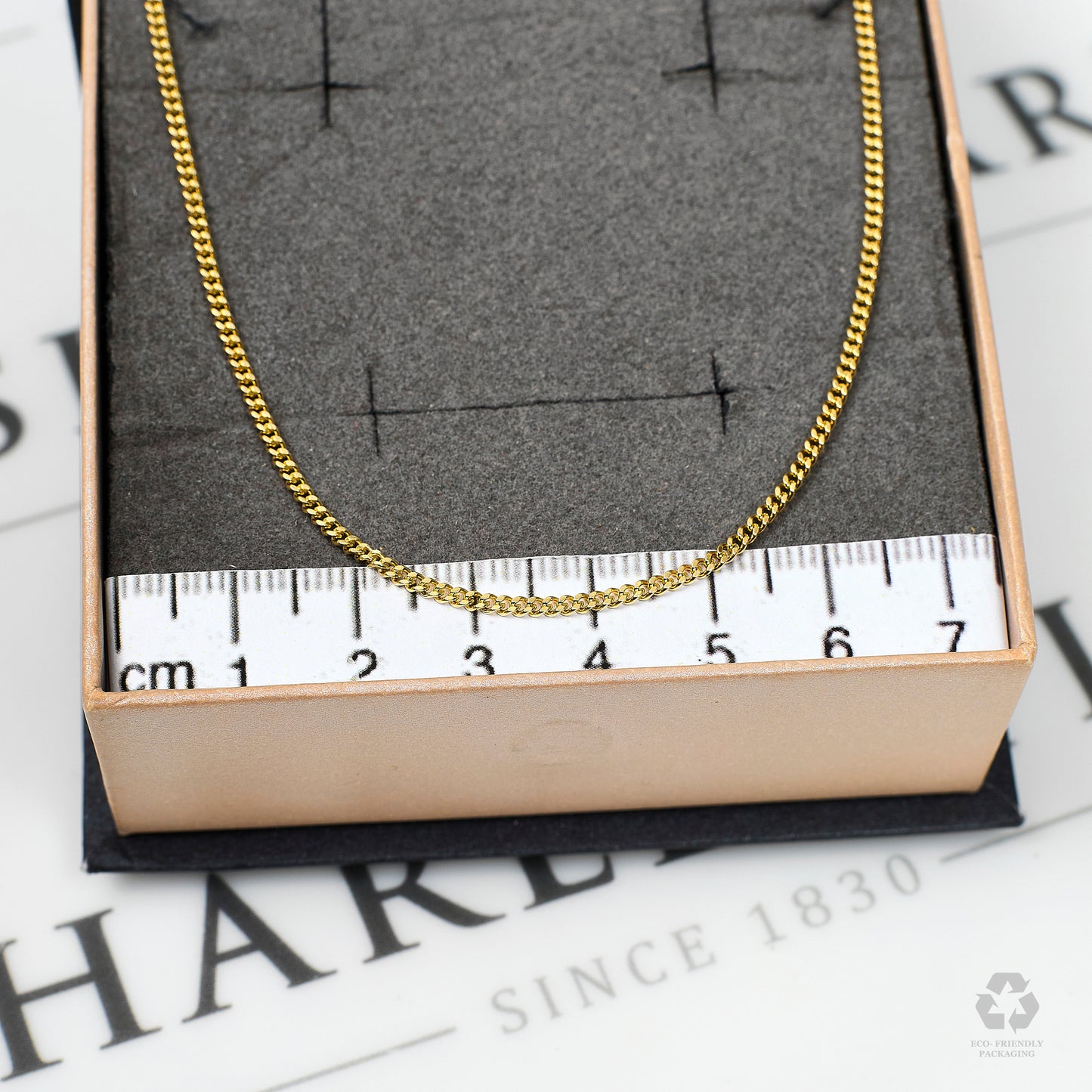Pre-Owned 9ct Gold Curb Chain Necklace 18 Inch
