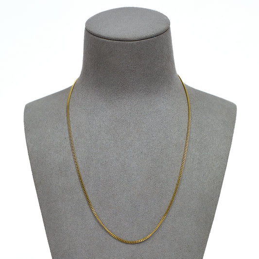 Pre-Owned 9ct Gold Curb Chain Necklace 18 Inch