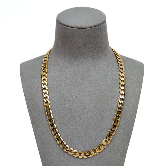 Pre-Owned 9ct Gold Curb Chain Necklace 20 Inch