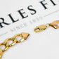 Pre-Owned 9ct Gold Curb Chain Bracelet 10 Inch