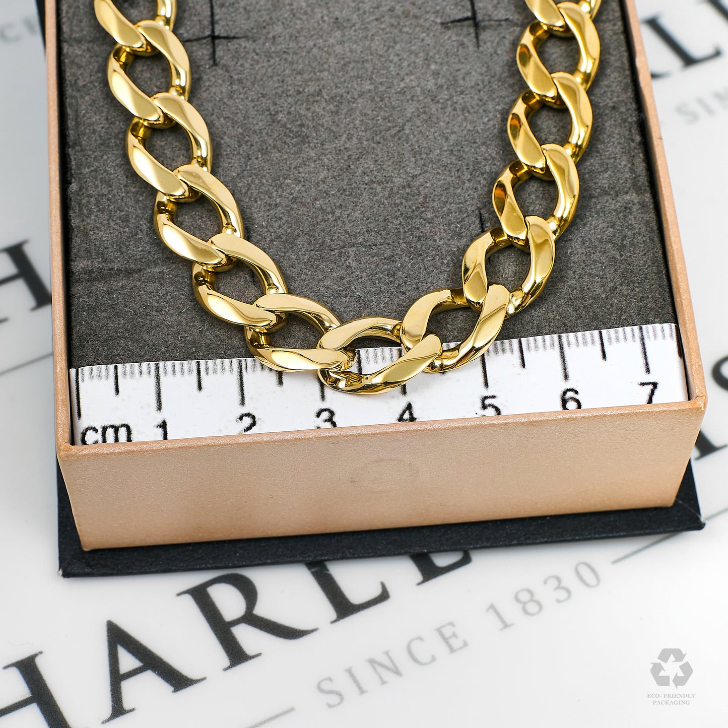 Pre-Owned 9ct Gold Curb Chain Bracelet 10 Inch