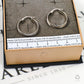 Pre-Owned 9ct White Gold Frosted Creole Hoop Earrings