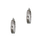 Pre-Owned 9ct White Gold Frosted Creole Hoop Earrings