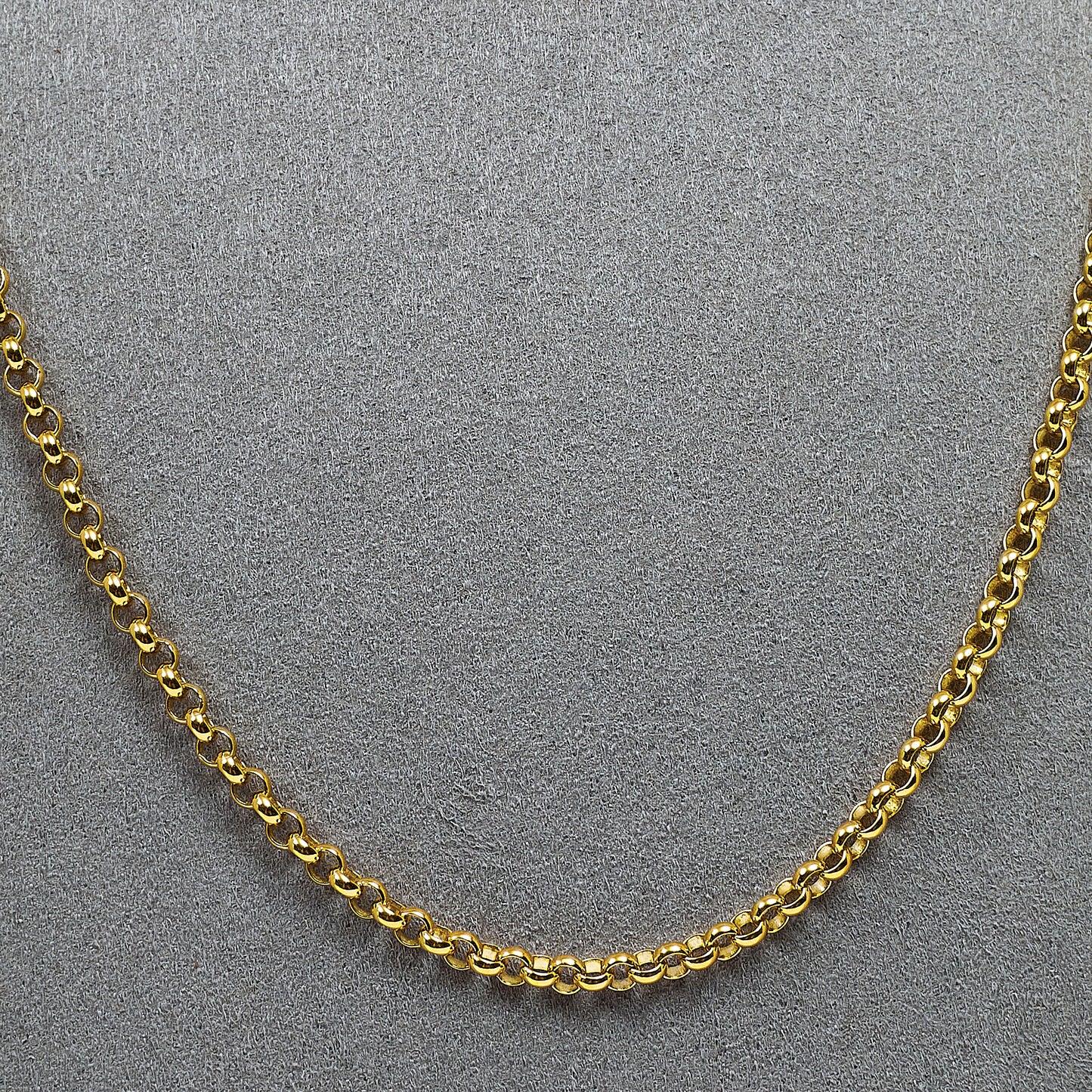 Pre-Owned 9ct Gold Belcher Chain Necklace 18 Inch