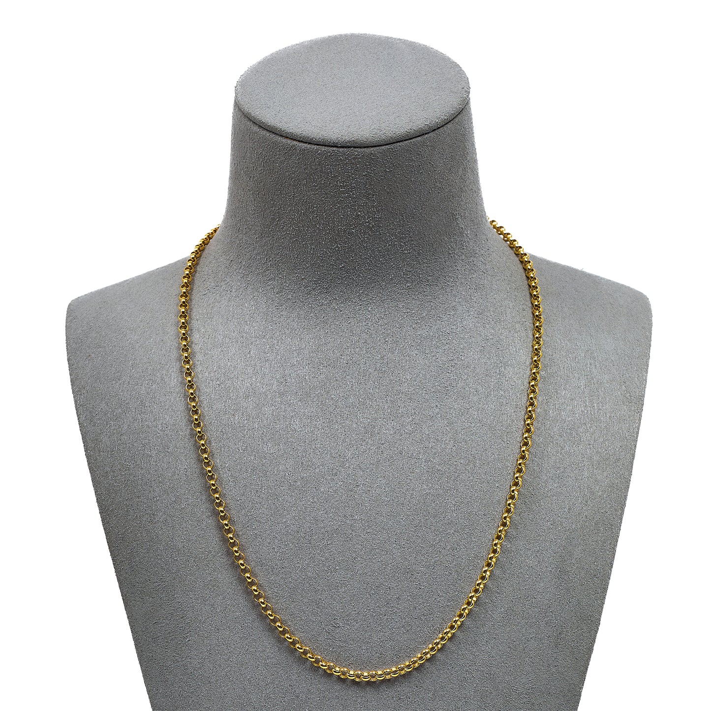 Pre-Owned 9ct Gold Belcher Chain Necklace 18 Inch
