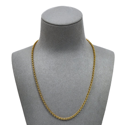 Pre-Owned 9ct Gold Belcher Chain Necklace 18 Inch