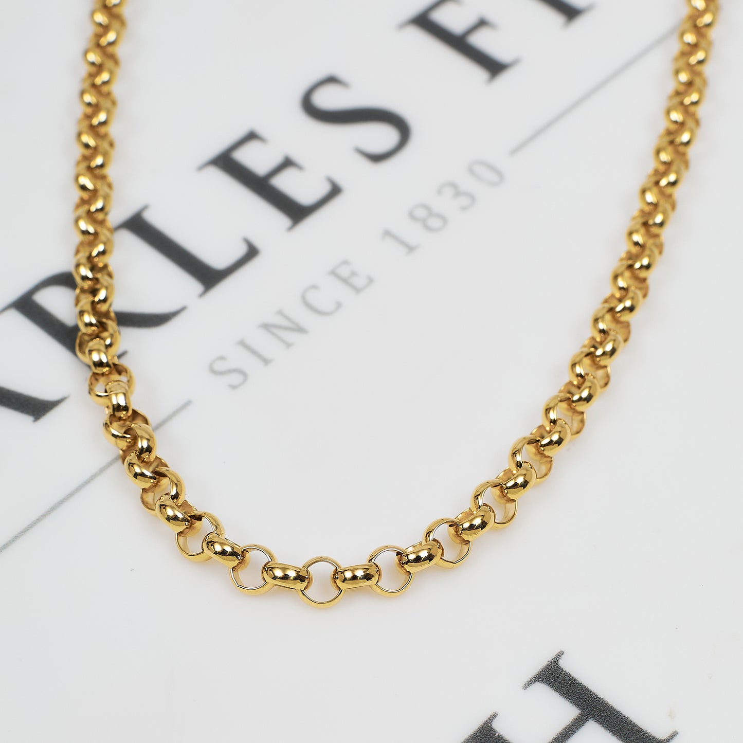 Pre-Owned 9ct Gold Belcher Chain Necklace 26 Inch
