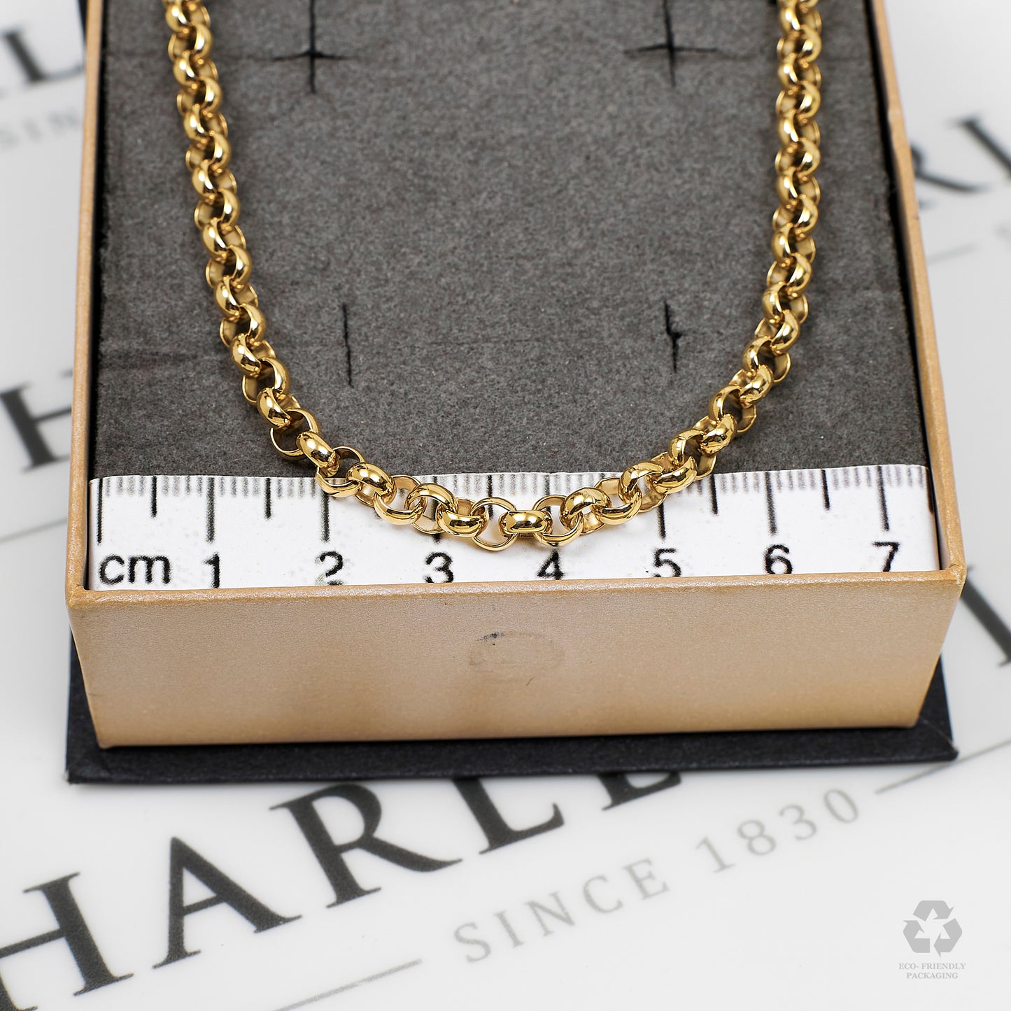 Pre-Owned 9ct Gold Belcher Chain Necklace 26 Inch