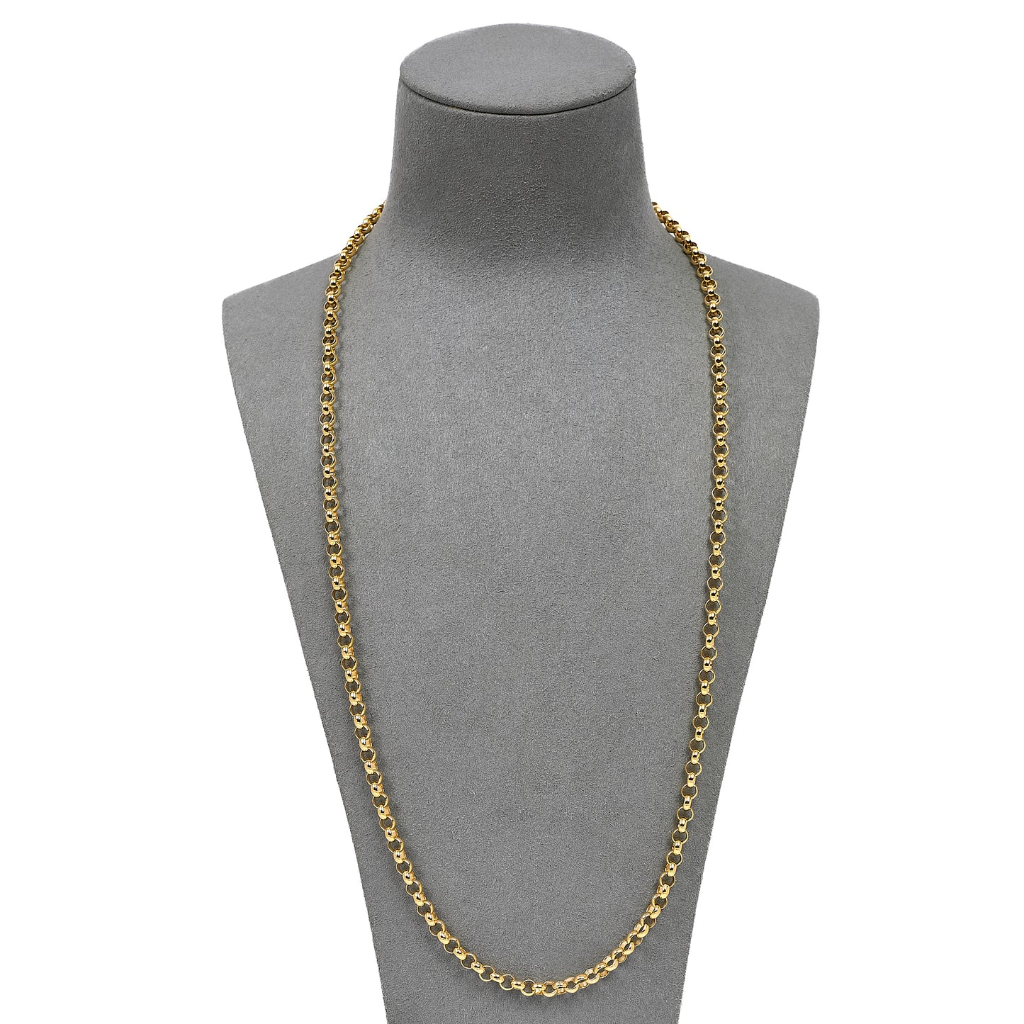 Pre-Owned 9ct Gold Belcher Chain Necklace 26 Inch