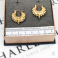 Pre-Owned 9ct Gold Ornate Creole Hoop Earrings