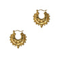 Pre-Owned 9ct Gold Ornate Creole Hoop Earrings