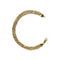 Pre-Owned 9ct Gold Tricolor Plait Bracelet 7 Inch