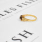 Pre-Owned 9ct Gold Garnet Cluster Ring Size Q