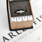 Pre-Owned 9ct White Gold Diamond Rubover Ring Size N