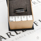 Pre-Owned 18ct White Gold 15 Sapphire Triangle Ring Size N.5