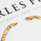 Pre-Owned 9ct Gold Figaro Chain Bracelet 8 Inch