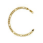 Pre-Owned 9ct Gold Figaro Chain Bracelet 8 Inch