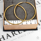 Pre-Owned 9ct Gold Faceted Sleeper Earrings