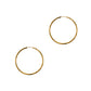 Pre-Owned 9ct Gold Faceted Sleeper Earrings