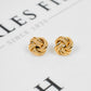 Pre-Owned 9ct Gold Knot Stud Earrings