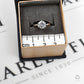 Pre-Owned 9ct White Gold CZ Ring Size K