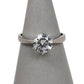 Pre-Owned 9ct White Gold CZ Ring Size K