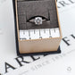 Pre-Owned 9ct White Gold CZ Ring Size K.5