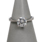 Pre-Owned 9ct White Gold CZ Ring Size K.5