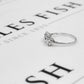 Pre-Owned 9ct Gold White Gold CZ Ring Size M