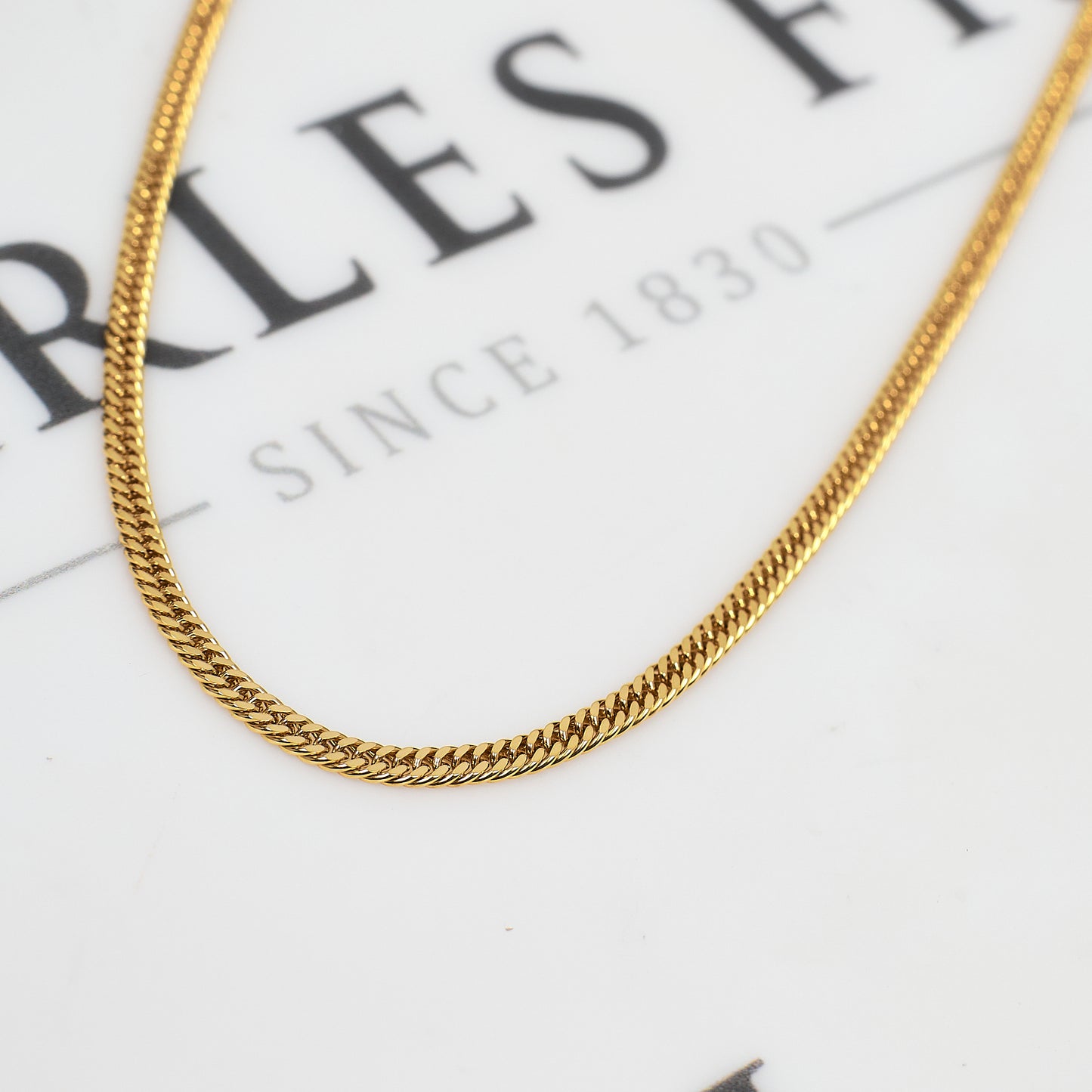 Pre-Owned 9ct Gold Curb Chain Necklace 20 Inch