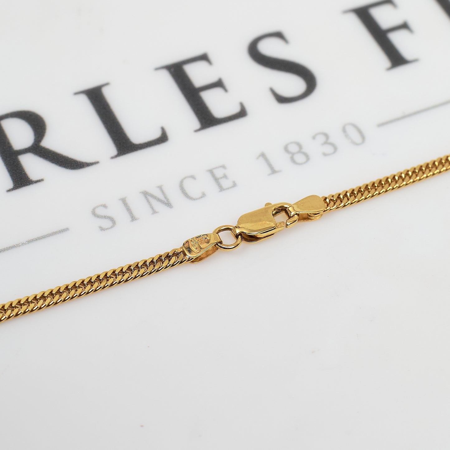 Pre-Owned 9ct Gold Curb Chain Necklace 20 Inch