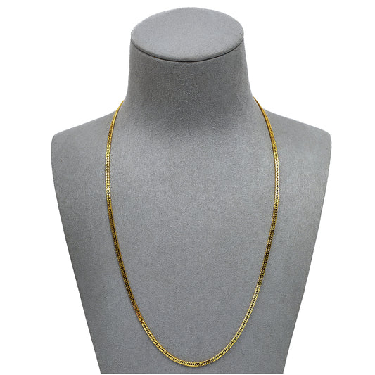 Pre-Owned 9ct Gold Curb Chain Necklace 20 Inch