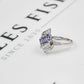 Pre-Owned 9ct White Gold Multi Gemstone Ring Size O