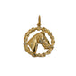Pre-Owned 9ct Gold Horse Head Pendant