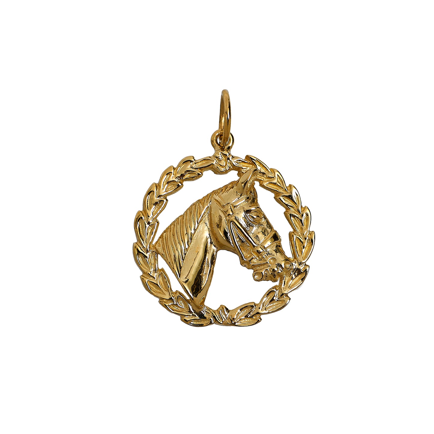 Pre-Owned 9ct Gold Horse Head Pendant