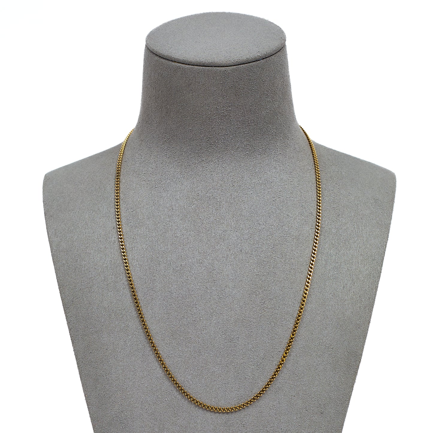 Pre-Owned 9ct Gold Curb Chain Necklace 18 Inch