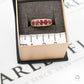 Pre-Owned 9ct Gold Red CZ Dress Ring Size K.5
